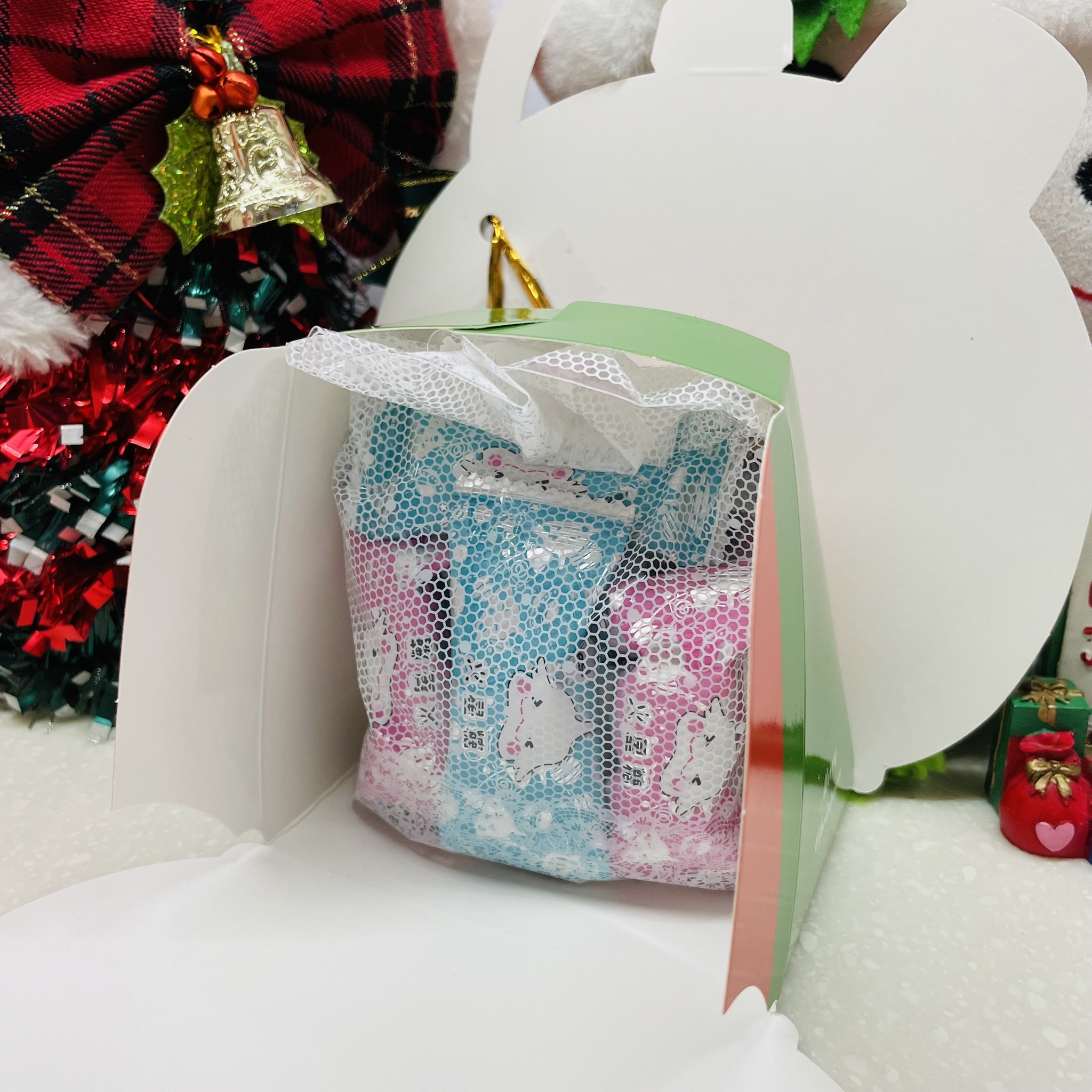 【聖誕交換禮物】聖誕提盒-紅白款