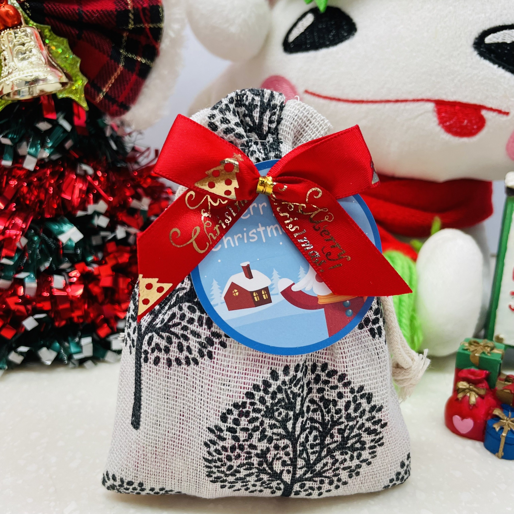 【聖誕交換禮物】聖誕小樹包(灰)