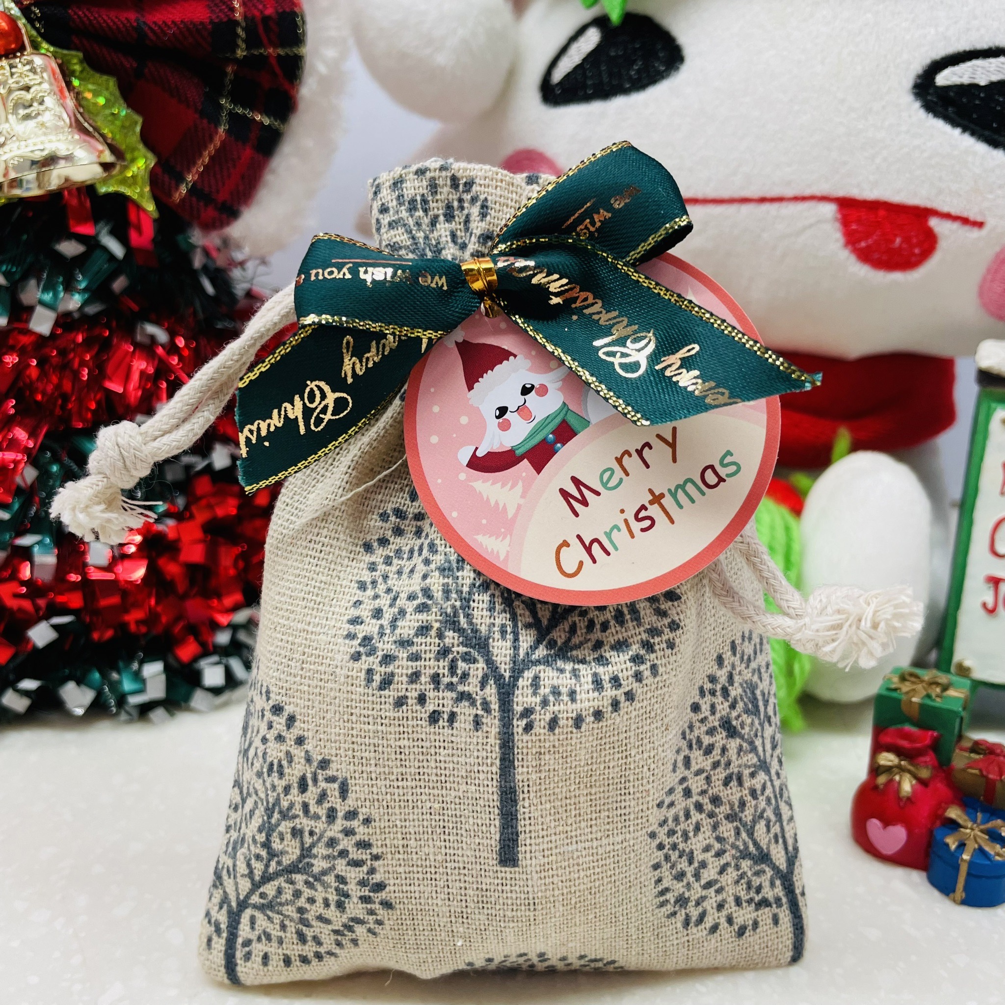 【聖誕交換禮物】聖誕小樹包(咖)